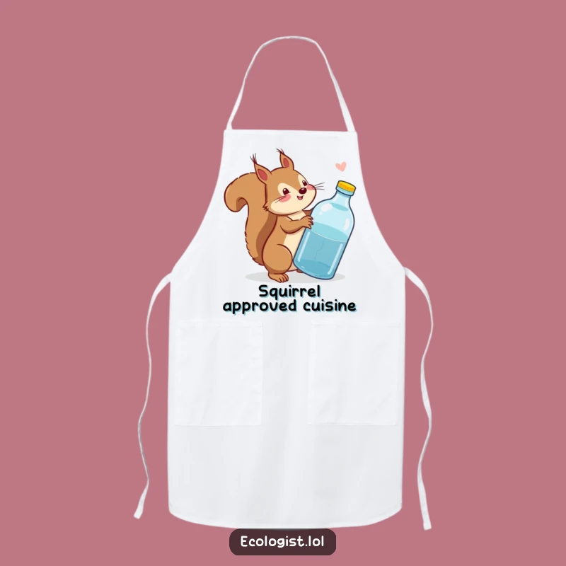 Funny Squirrel Chef Apron: Cook with Eco-Conscious Flair, Perfect Funny Gift!