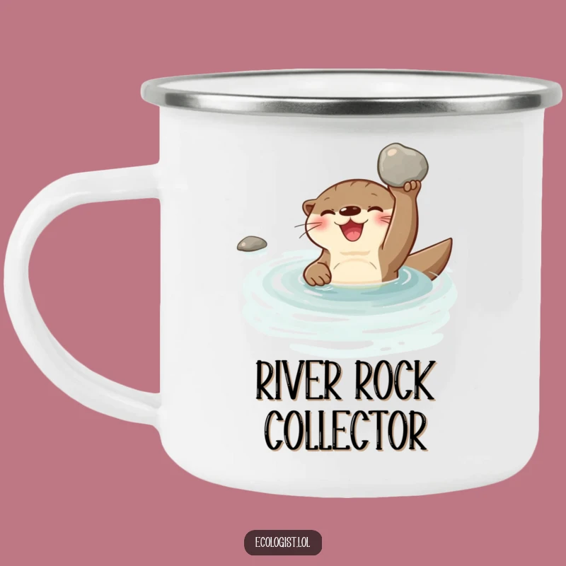 Funny Otter Camping Mug: Aquatic Bliss for Your Adventures, Great Funny Gift!
