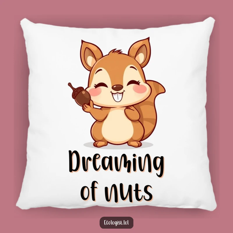 Funny Squirrel Acorn Balancing Pillow: Cozy Comfort with a Playful Acorn Touch