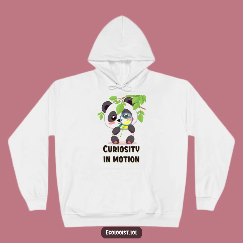 Funny Panda Hoodie - Cozy Leaf Explorer Sweatshirt, Cute Humor Gift