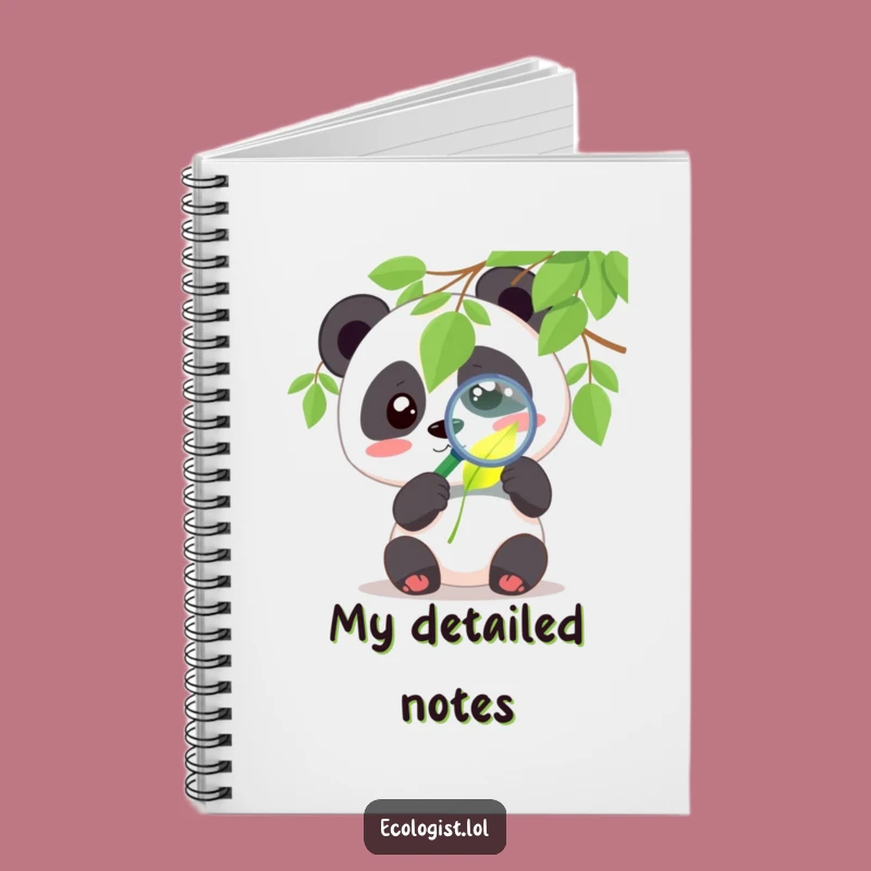 Funny Panda Notebook - Curious Notes, Creative Humor Gift
