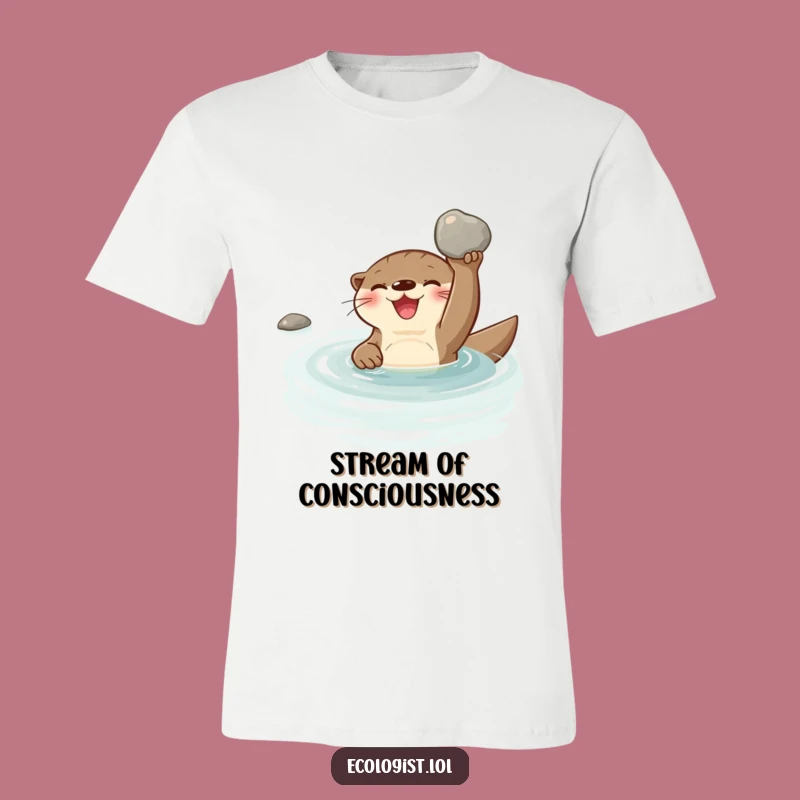 Funny Otter Joy Tee: Swim in Happiness, Great Funny Gift!