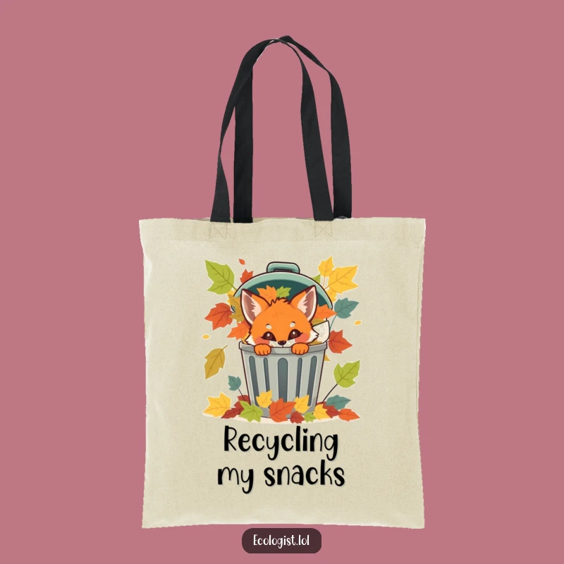 Funny Fox Cub Tote Bag: Carry Your Eco-Chic Style, Awesome Funny Gift!