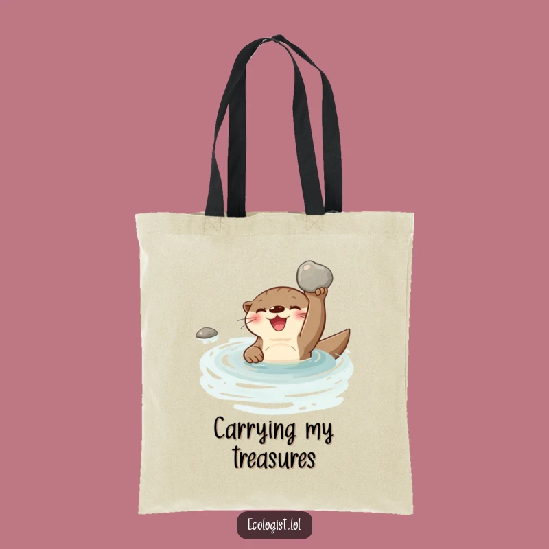 Funny Otter Joy Tote Bag: Carry Your Sunshine, Awesome Funny Gift!